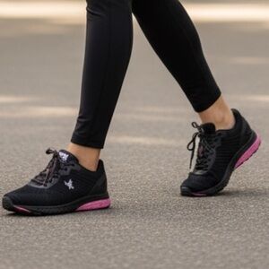 U.S. Polo Assn. Black and Pink Women's Sneakers